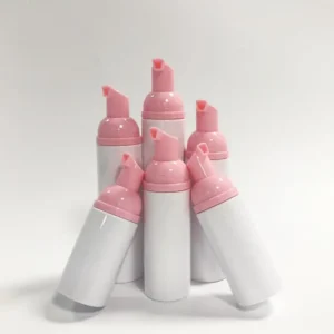 30ml 60ml 100ML White pink pump white lid Plastic Foam Bottle Empty Shampoo Container